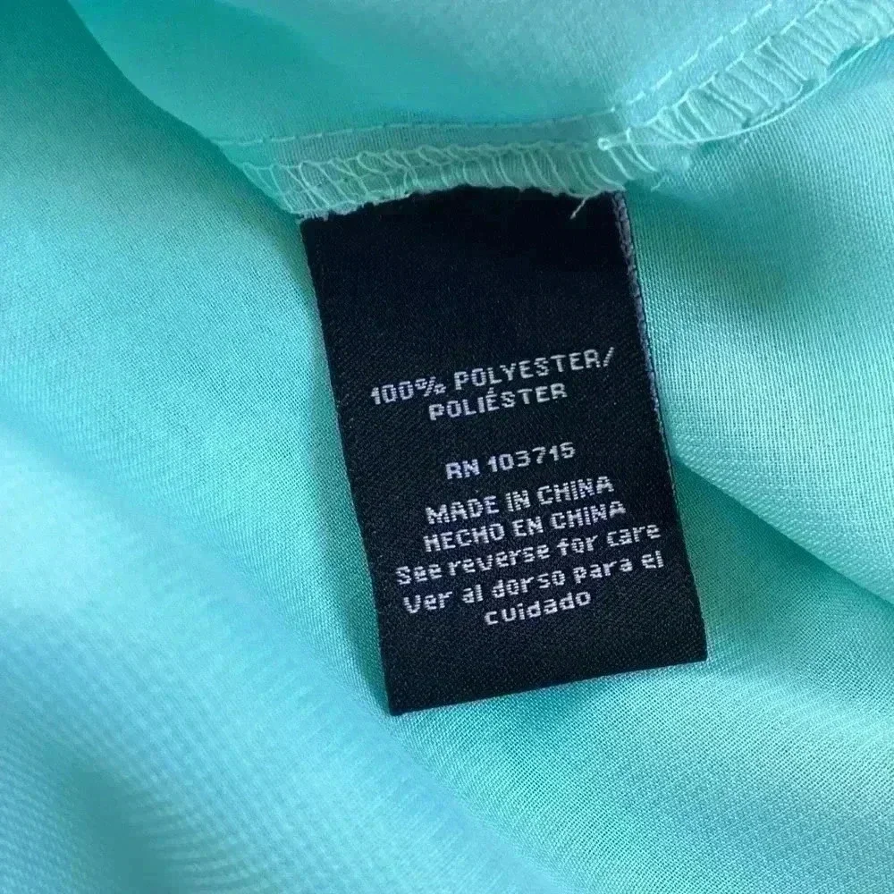 NWT Zac and Rachel tank top Beautiful sky blue tank top with draped back Size XL - Picture 7 of 8